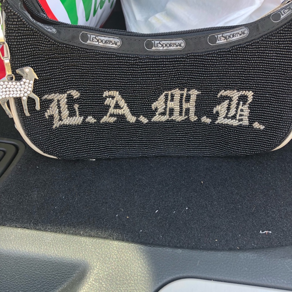 RARE: LAMB beaded Hella Hobo bag